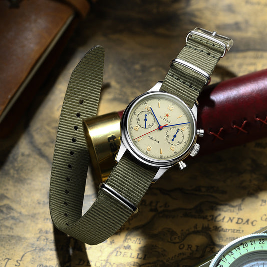 Sugess watch seagull mvoment 1963 chronograph watch
