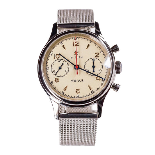 Sugess Watch 38mm Seagull 1963 Mechanical 5ATM Sapphire Luxury Men's Watch Pilot Chronograph